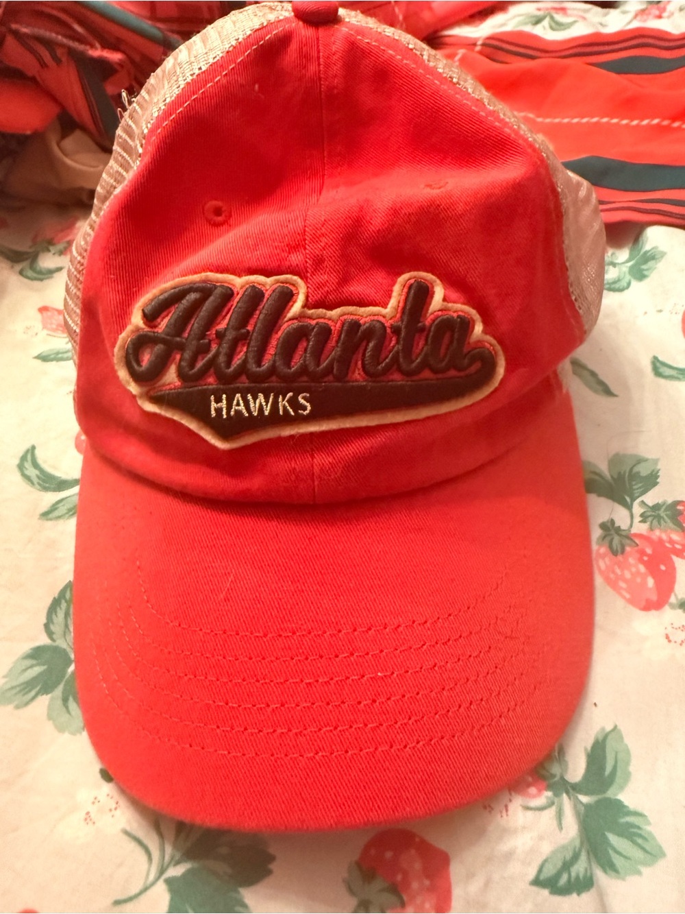 Top of the World Red Atlanta Hawks Script Trucker Cap